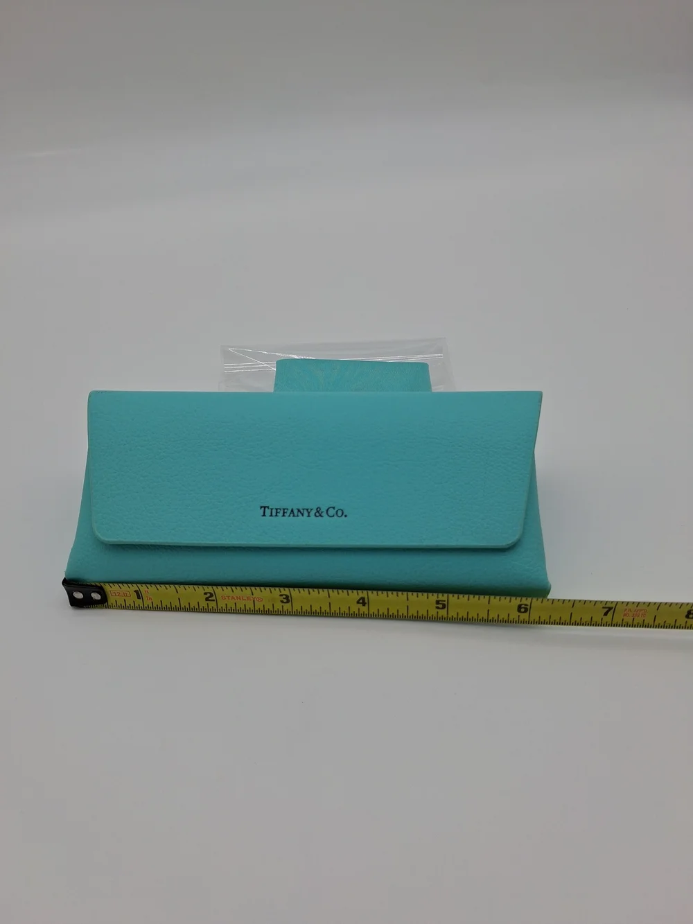 TIFFANY & CO. Blue Eyeglasses Sunglasses Case with Logo Cleaning Cloth